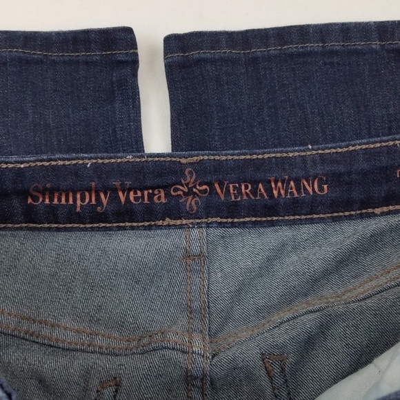 Simply Vera Wang Denim Roll Cuff Capri Pants - Picture 7 of 8